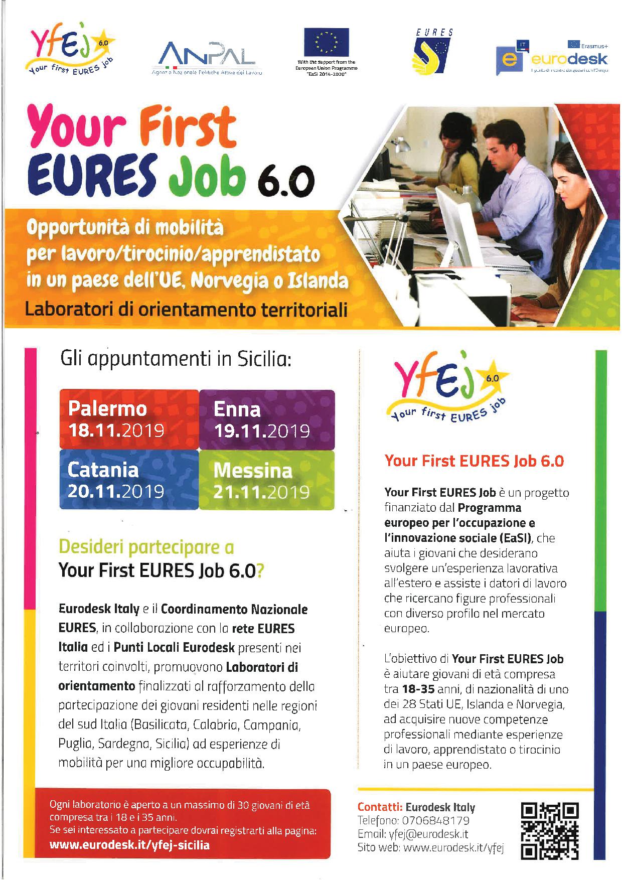 Locandina Your First EURES job 6.0
