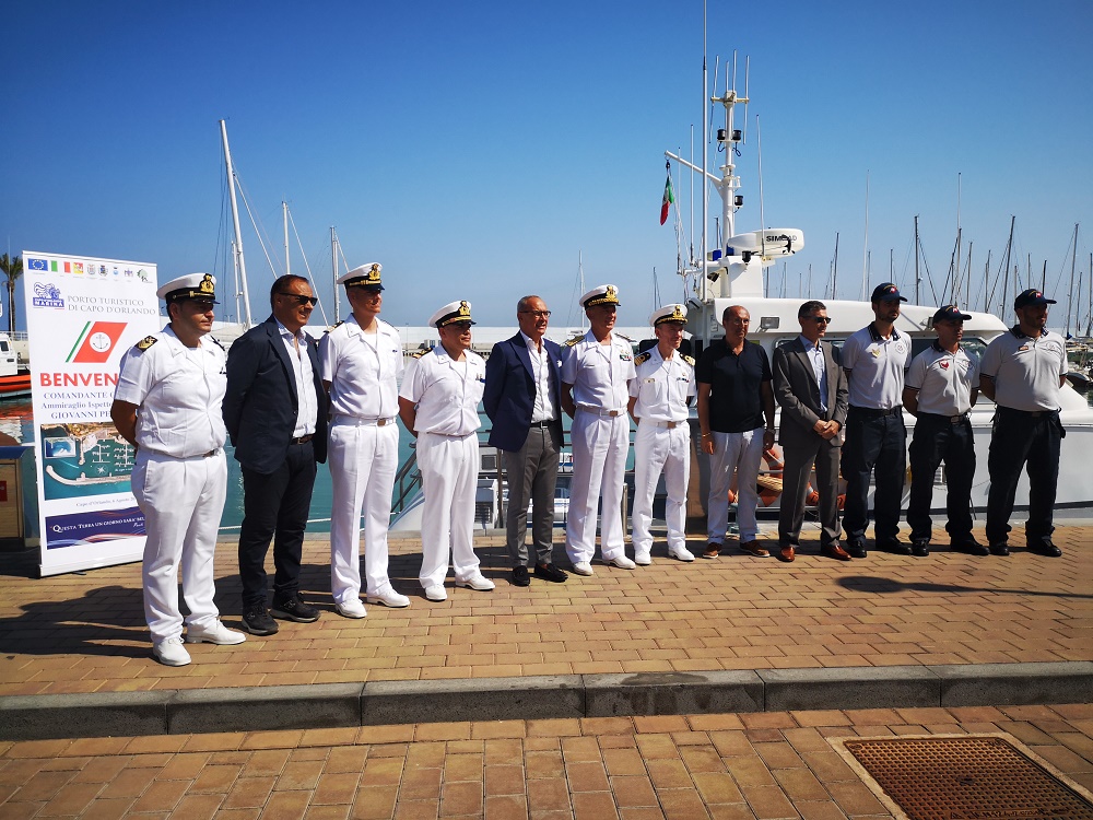 L'Ammiraglio Ispettore Pettorino in visita al Porto di Capo d'Orlando ...